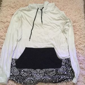 White Thin Swearshirt